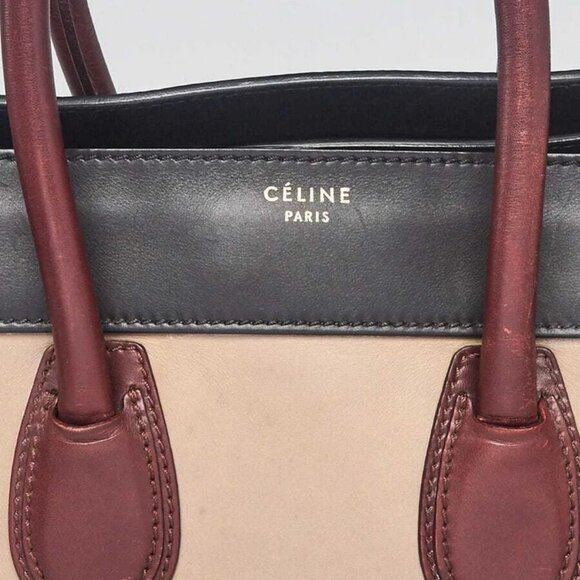 Celine Multicolor Leather Mini Luggage Tote Bag - Picture 5 of 12